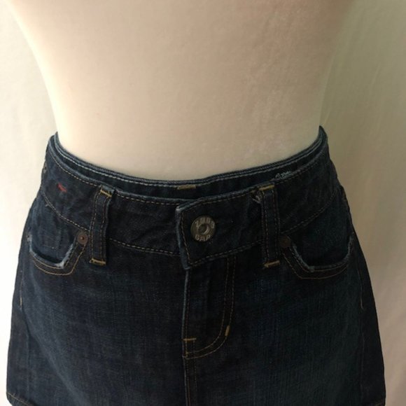 Gap 1969 Women's Distressed Medium Wash Skirt - Picture 2 of 7